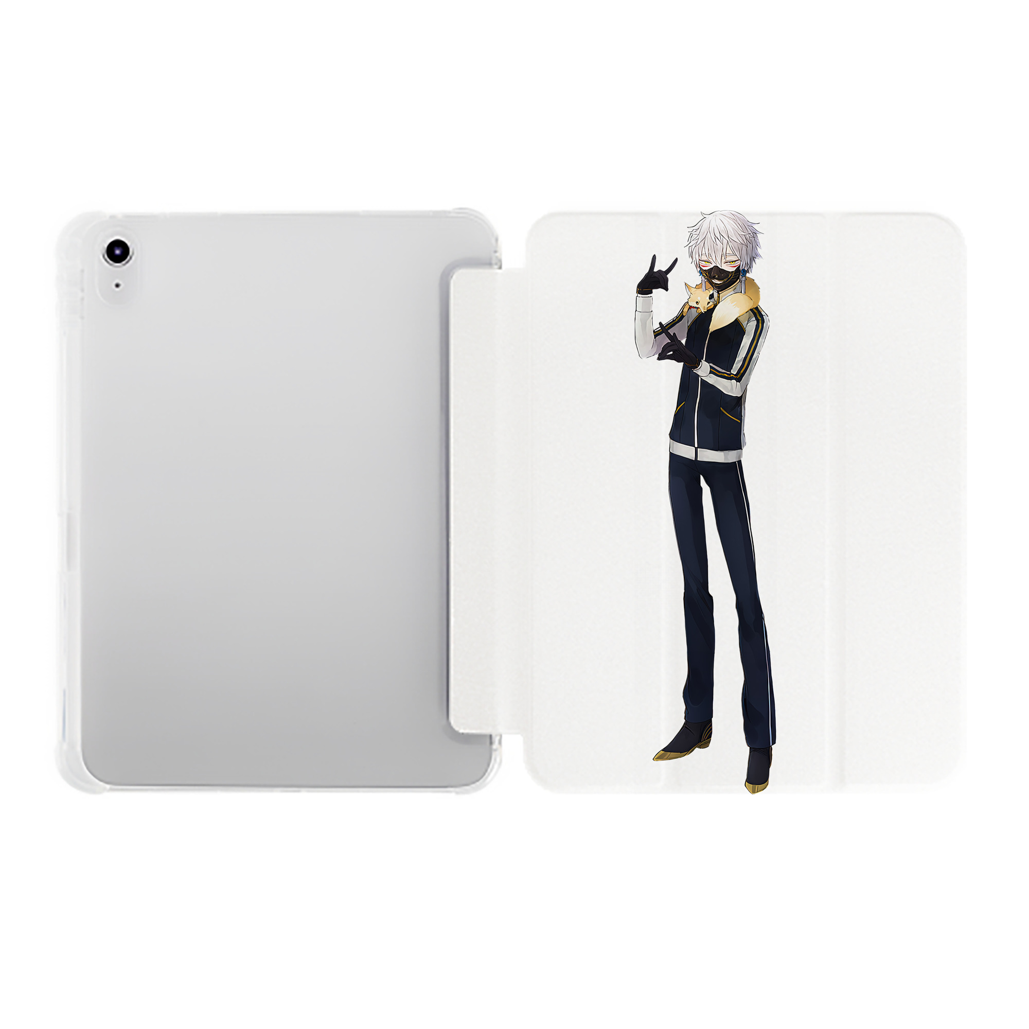 （画像用） 刀剣乱舞 Touken Ranbu IPad ケース ペン収納付き 三つ折りスタンド PUレザー×シリコン 対応機種9.5/10.5/10.9インチ